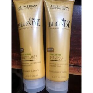 John Frieda Sheer Blonde Highlight Activating Shampoo & Conditioner 8.45 oz NEW